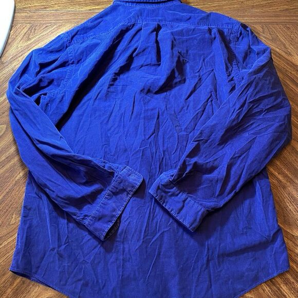 Ralph Lauren Shirt Mens XL Custom Fit Purple Pony Corduroy Classic Button - Picture 6 of 6